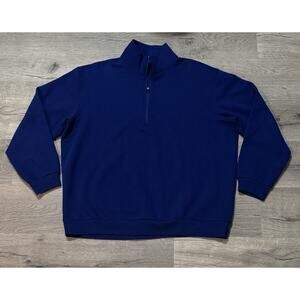 Lululemon Pullover Mens XL Blue Steady State Half Zip Sweatshirt Jumper EUC